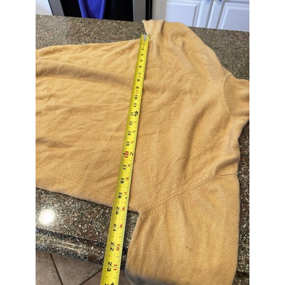 PETER‎ SCOTT 100% Scottish Cashmere Women's S/M Turtleneck Soft Knit Sweater tan - Picture 3 of 7